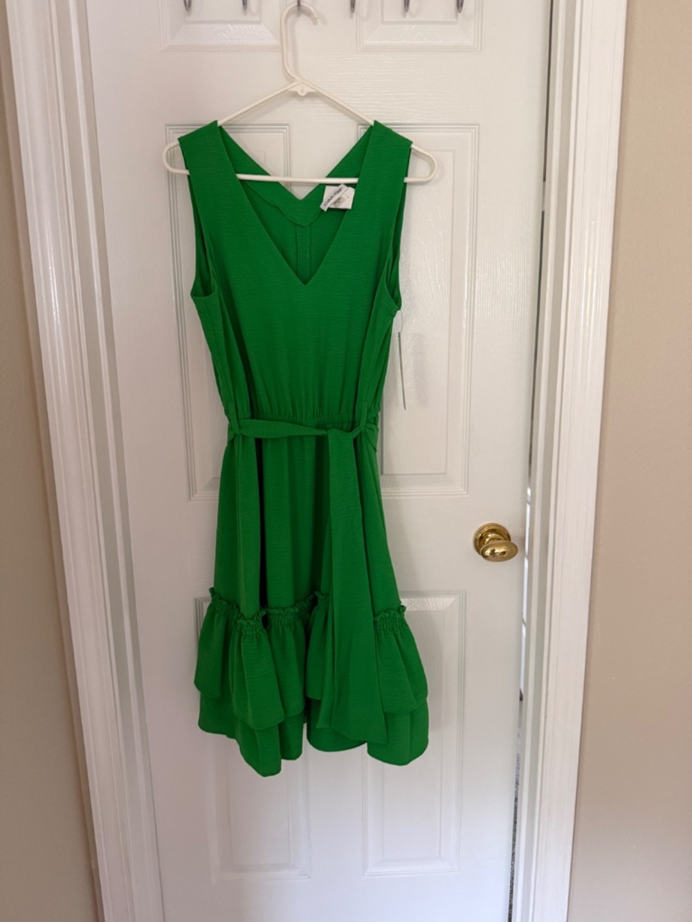 Calvin Klein V-Neck Sleeveless Dress - Picture 2 of 5